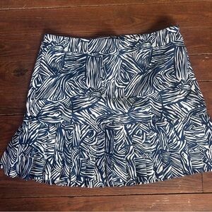 Lady Hagen Blue and White Mini Skirt